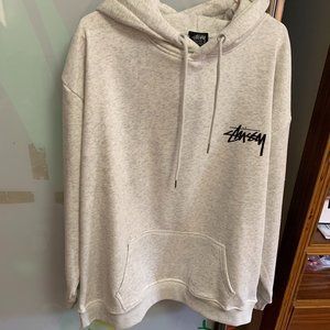 Stussy 8 Ball Fade Hood Ash Heather